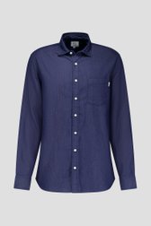 Chemise bleu foncé avec look jean - Regular fit de Casual Five pour Hommes