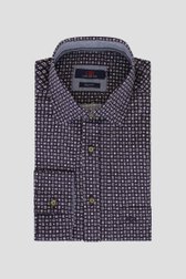 Photo produit 1 de Chemise bleu foncé imprimée - regular fit de Dansaert Blue pour Hommes