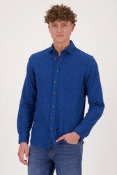 Le devant de Chemise bleu royal - Regular fit de Ravøtt pour Hommes