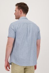 Chemise bleue à fines rayures de Ravøtt pour Hommes