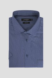 Photo produit 1 de Chemise bleue à imprimé fin – Comfort fit de Dansaert Black pour Hommes