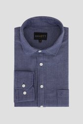 Chemise bleue à imprimé fin - Regular fit de Ravøtt pour Hommes