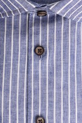 Chemise bleue à rayures blanches - slim fit de Upper East pour Hommes