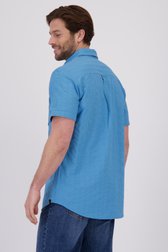 Chemise bleue à texture rayée - Regular fit de Ravøtt pour Hommes