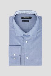 Photo produit 1 de Chemise bleue chinée – Comfort fit de Dansaert Black pour Hommes