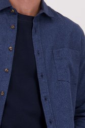 Détail de Chemise bleue chinée – Regular fit  de Ravøtt pour Hommes