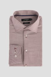 Le devant de Chemise bordeaux à fine imprimé - Comfort fit de Dansaert Black pour Hommes