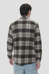 Le dos de Chemise brune à carreaux – Regular fit de Matinique pour Hommes