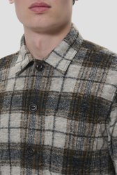 Détail de Chemise brune à carreaux – Regular fit de Matinique pour Hommes