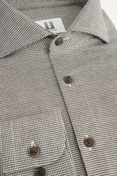 Photo produit 2 de Chemise brune à motif pied-de-poule fin de Upper East pour Hommes