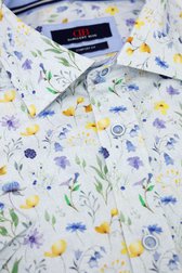 Chemise écrue à fleurs - comfort fit de Dansaert Blue pour Hommes
