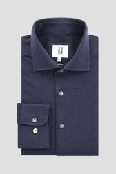 Photo produit 1 de Chemise en coton bleu foncé - Regular fit	 de Upper East pour Hommes