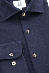 Photo produit 2 de Chemise en coton bleu foncé - Regular fit	 de Upper East pour Hommes