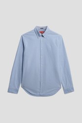 Photo produit 1 de Chemise en coton bleue – Regular fit de Superdry pour Hommes