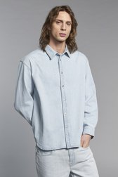 Chemise en denim bleu clair - Dieterich de Murielle Victorine Scherre pour Hommes