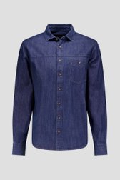 Photo produit 1 de Chemise en denim bleu foncé de Ravøtt pour Hommes