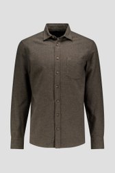 Photo produit 1 de Chemise en flanelle vert foncé – Regular fit de Ravøtt pour Hommes