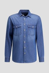 Photo produit 1 de Chemise en jean bleue – Regular fit de Liberty Island Denim pour Hommes