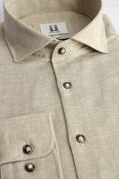 Photo produit 2 de Chemise en lin beige clair de Upper East pour Hommes