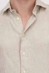 Détail de Chemise en lin beige - Coupe regular de Marc O'Polo pour Hommes