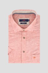 Chemise en lin rouge chiné - Regular fit de Dansaert Blue pour Hommes