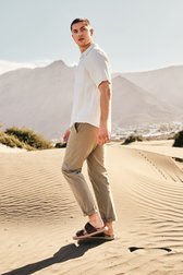 Chemise en lin texturé écru	 de ONLY & SONS pour Hommes