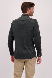 Le dos de Chemise en velours côtelé vert foncé - Regular fit de Upper East pour Hommes