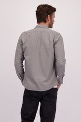 Le dos de Chemise grise chinée – Coupe droite de Marc O'Polo pour Hommes