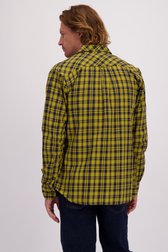 Le dos de Chemise jaune à motif à carreaux – Regular fit de Ravøtt pour Hommes