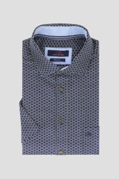 Chemise marine à imprimé bleu-vert - regular fit  de Dansaert Blue pour Hommes