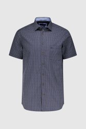 Chemise marine à imprimé bleu-vert - regular fit  de Dansaert Blue pour Hommes