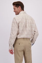 Le dos de Chemise marron à imprimé cachemire - Comfort fit de Dansaert Blue pour Hommes