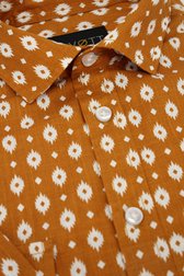 Chemise marron avec imprimé à carreaux blancs de Ravøtt pour Hommes