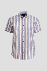Photo produit 1 de Chemise rayée à manches courtes - Coupe regular de Ravøtt pour Hommes