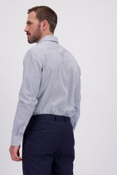 Le dos de Chemise rayée blanc et bleu – Regular fit de Dansaert Black Premium pour Hommes