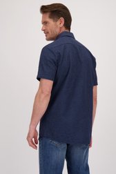 Le dos de Chemise rayée bleue - coupe regular de Dansaert Blue pour Hommes