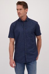 Le devant de Chemise rayée bleue - coupe regular de Dansaert Blue pour Hommes