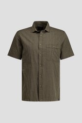 Photo produit 1 de Chemise rayée kaki - Regular fit de Ravøtt pour Hommes