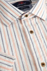 Photo produit 1 de Chemise rayée orange et bleu – Comfort fit de Dansaert Blue pour Hommes