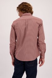 Le dos de Chemise rouge à imprimé discret de Ravøtt pour Hommes