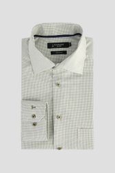 Le devant de Chemise vert à fin motif à carreaux - Comfort fit de Dansaert Black pour Hommes