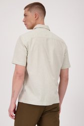 Chemise vert clair à structure fine de Casual Five pour Hommes