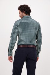 Chemise verte à carreaux - slim fit de Upper East pour Hommes