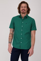 Chemise verte à manches courtes - Regular fit de Ravøtt pour Hommes