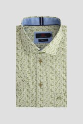 Le devant de Chemise verte à motif blanc - Comfort fit de Dansaert Blue pour Hommes