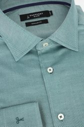 Photo produit 2 de Chemise verte à motif diagonal – Regular fit de Dansaert Black pour Hommes