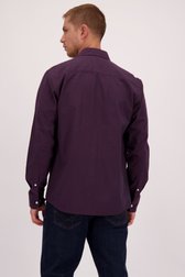 Le dos de Chemise violet foncé - Regular fit de Casual Five pour Hommes