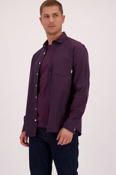 Le devant de Chemise violet foncé - Regular fit de Casual Five pour Hommes