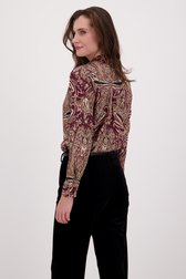 Chemisier violet foncé à motif paisley de D'Auvry pour Femmes