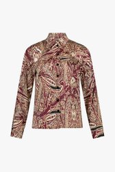 Chemisier violet foncé à motif paisley de D'Auvry pour Femmes